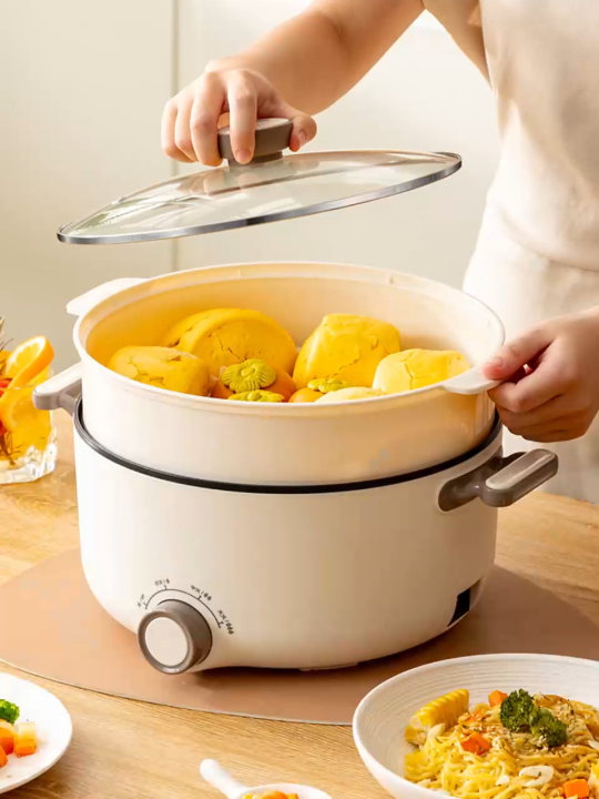 5L Multifunctional Electric Cooker With Steamer Non stick Rice