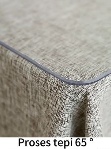 2.5mm Taplak Meja Makan Tidak ada formaldehida tidak takut suhu tinggi Taplak Meja Transparan Bahan Mika Plastik Taplak Meja Makan Plastik Anti Air