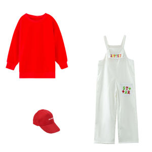 กางเกงขายาวทรงหลวมสไตล์ฮิปฮอปสำหรับเด็ก ผ้าฝ้ายผสมโพลีเอสเตอร์ ลำลอง ฤดูร้อน 2023 กางเกงขายาวทรงหลวมสำหรับเด็ก