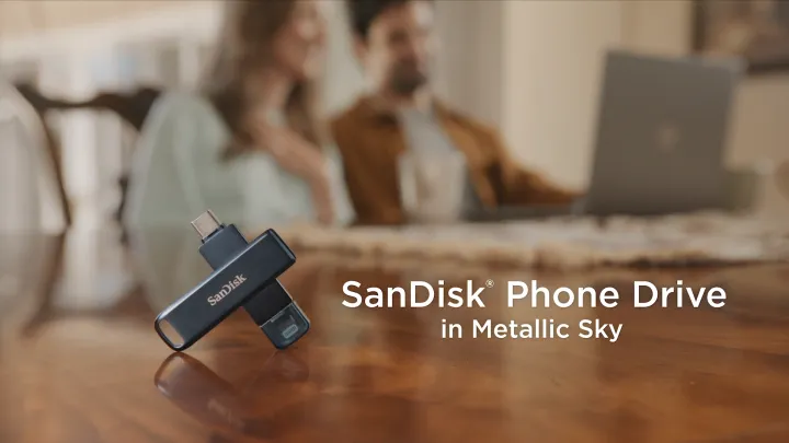 SanDisk® Phone Drive USB Flash Drive for iPhone, Lightning and USB Type-C™ (64GB/ 128GB/ 256GB)