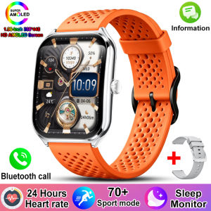 New Ultra Thin Smart Watch Men AMOLED HD Screen Always Show Time Heart Rate Bluetooth Call Sports Waterproof Smartwatches Woman