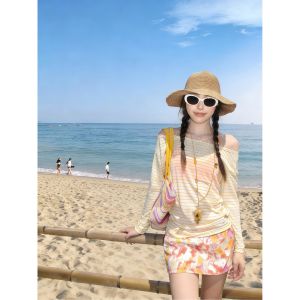 V.C.I | Gathering Small Bust Retro Bikini Set 4 Pieces