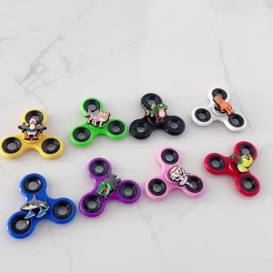 Bandai | 1 Pc Tung Tung Tung Sahur Action Figures Fidget Spinner Ballerina Cappuccina PVC Model Finger Stress Relieving Hand Spinner Toy