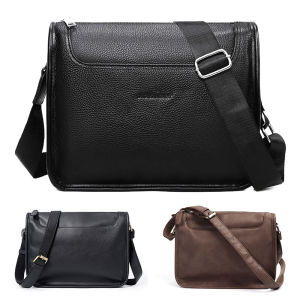 Quality Sling bag men Crossbody waterproof business beg kulit silang bahu sandang men beg 4082