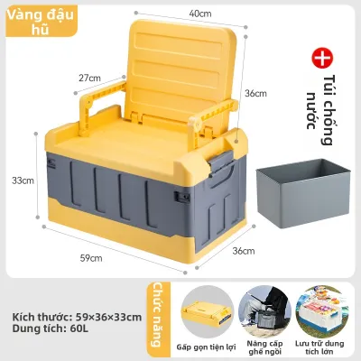 TUJUE | Hộp Đựng Đa Năng Gấp Gọn Cho Dã Ngoại Xe Hơi Nhà