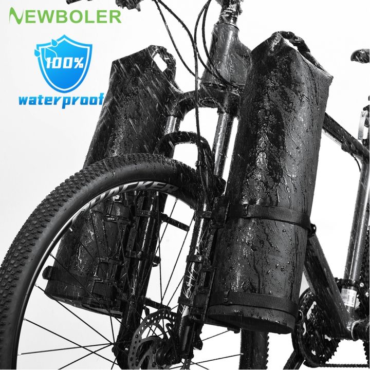 NEWBOLER Portable Waterproof Bike Fork Bag 3L/7L Dry Bag Bicycle Front