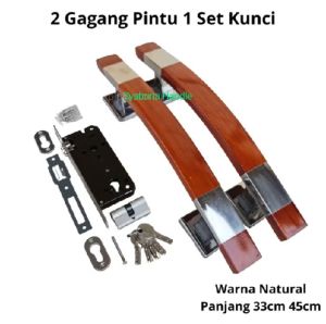 Tarikan Pintu Gagang Pintu Stanslies 45 cm dan set kunci lengkap Handle Pintu Kupu Tarung Minimalis