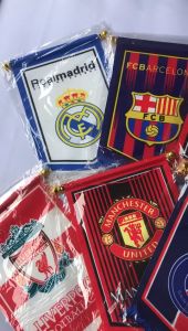 Aksesoris Pennant Segilima Mini Club Sepakbola PSG Cocok Untuk Hiasan Kamar