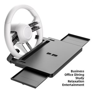 HELLOLEIBOO | Foldable Car Dashboard Table Ideal For Tesla Question World悬浮小桌板方向盘驾驶位可调节角度可升降的车载餐桌