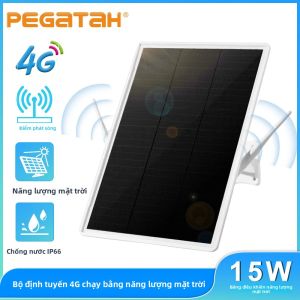 Bộ Định Tuyến WiFi Sử Dụng Năng Lượng Mặt Trời Ngoài Trời Hỗ Trợ SIM 4G Chống Nước IP66 Thời Gian Chờ Siêu Dài 7 Ngày Di Động 15W 20000mAh Dành Cho Thiết Bị Di Động