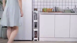 Trove 3/4/5 Layer Trolley Cart Rack Bathroom Shelves Rolling Trolley Crevice Moving Rack Kitchen Organizer Storage Rack