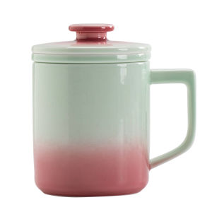 SANXUN | Tea Separation Ceramic Cup with Filter Lid