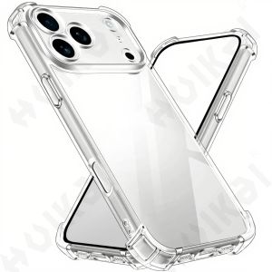 เคส EUCAGR สำหรับ iPhone 17 AiR 16 15 14 Pro Max Air 13 12 11 XS XR SE 7 8 6 5 เคสกันกระแทกพร้อมขอบกันชน ซิลิโคน TPU นิ่ม