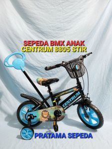 Sepeda Anak Laki Laki Ukuran 12 Inch Centrum 2 Sampai 4 Tahun Dorongan Ban Eva