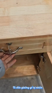 Tủ Kê Đầu Giường - Tủ Đầu Giường Gỗ cao su Tự Nhiên Tiện Lợi Đẹp Mắt có 2 ổ khoá (2 màu) Cao 65cm