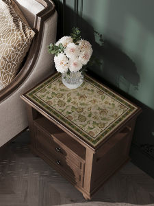 American Style Bedside Table Cloth High-End Feeling Coffee Table Mat Living Room Tea Table Pad Microwave Oven Refrigerator Washing Machine Pad
