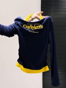 Áo Thun Nữ Dáng Ôm Hở Vai Dài Tay Cổ Treo Phong Cách Cay Nồng Mùa Thu Mới Áo Thun Nữ Cỡ Nhỏ Thường Ngày Có in Họa Tiết