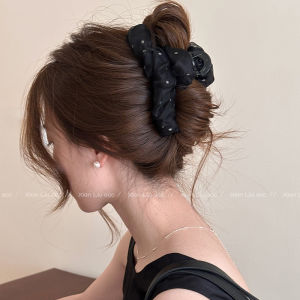 Kẹp Tóc Cỡ Lớn Cho Nữ 2025 Mẫu Mới Cao Cấp Cảm Giác Lưới Viền Bướm Kẹp Tóc Sau Đầu Phụ Kiện Tóc Cá Mập