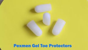 Pexmen 2Pcs Silicone Toe Caps Gel Toe Covers Provide Protectors and Cousions Relief Pain from Toe Blisters Corns and Calluses