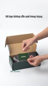 Tất nam công sở cổ cao Mr.Socks họa tiết chấm bi chất liệu cotton cao cấp hút ẩm thoáng khí - TAY01-1DOI