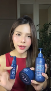 แชมพูจียู 1ขวด200ml+ทรีทเม้นท์จียู 1กระปุก+แฮร์โทนิคจียู 1ขวด |แก้ผมร่วง ฟื้นฟูผมแห้งเสีย