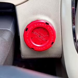 Car Moto Engine Start Stop Button Cover Ignition Switch Blade-type Rotatable Protection Cap Interior Decoration Decor Sticker