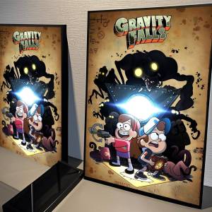 Classic Gravity Falls Movie Gift Frameless Poster Personalized Gift For Lovers Customizable Home Decor