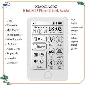 XIAOQIAODZ E Ink MP3 Player Bluetooth Music TF Card Mini Electronic Book E Reader Walkman Spotify Voice Recorder Ebook Android