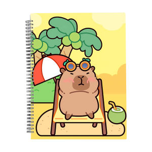 Non-Reflective Piano Music Sheet Clip Capybara Special Edition A4 Size Plastic Material Piano Notation Binder Music Organizer