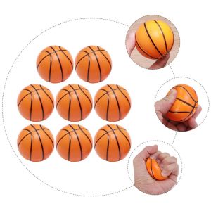 12Pcs 6.3cm Basketball Stress Ball Foam Sports Stress Ball Bulk Basketball Party Favors Foam Basketball Ball Kids Stress Relief