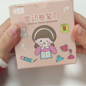 Mumystation 3 Colors Pencil Sharpener Gift Set  Auto Quick Battery Sharpener Home School Stationery