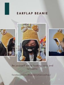 BBM Handmade Earflap Beanie Crochet