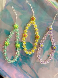 Strap hp bunga besar dan strap hp pita gantungan hp