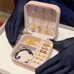 แบบพกพามินิกล่องเครื่องประดับต่างหูสร้อยคอแหวนขนาดเล็กขนาดกะทัดรัด < Ne1> ใหม่รุ่น Organizer สําหรับ Home และการเดินทาง