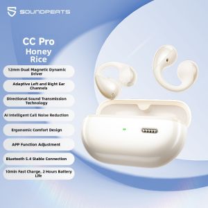 SoundPEATS | Clip-on Open Ear Bluetooth Headphones Long-lasting