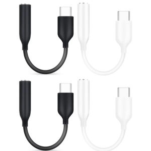 1/2/3pcs Universal Type C To 3.5 mm Aux Adapter Audio Earphones Cable Converter For Wired Headphones for Note10/20/S23