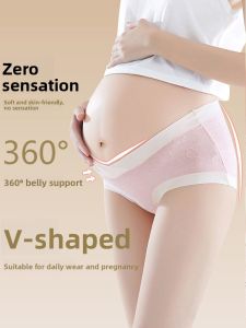 YUNASHA | Maternity Cotton Panties Low Waist Belly Support Seamless