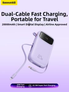 BASEUS | High Capacity Directly Connectable Mini Power Bank 20000mAh