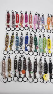 PARACORD KEYCHAIN Easy Buckle Snap String Key Chain gift customise name metal hook casual travel
