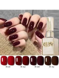 15ml Red Gel Nail PolishUV Light Cure For Nail Art DIY Manicure At Home2025 New White Showing Red Manicure Set