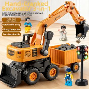Birthday Gift Alloy Engineering Vehicle Toy Set