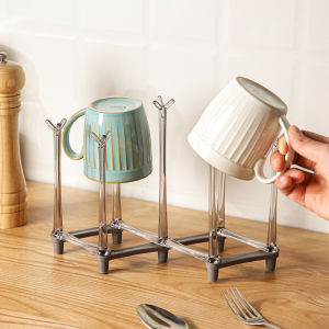 Shelley Cup Holder Rack for Glass Cup Tea Cup Coffee Cup Mug Draining Tray Storage Organizer Bathroom Accessories Pure Color
