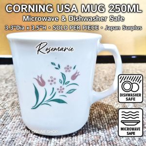 CORNING USA ROSEMARIE MICROWAVABLE MUG 250ML • JAPAN SURPLUS