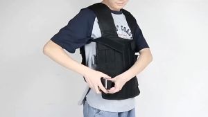 Olyhealth Weighted Vest With Free Sand Bags 32KG Adjustable For Steel Or Sand Filled Exercise Training