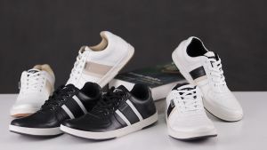 Sepatu Casual Sneakers Putih Hitam Pria Dewasa Cowok Milesandco Series Kets Distro Olahraga Sekolah Kantor Kerja Premium