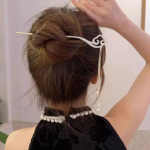Exquisite Hair Stick Temperament Elegant Rhinestone Cloud Hairpin