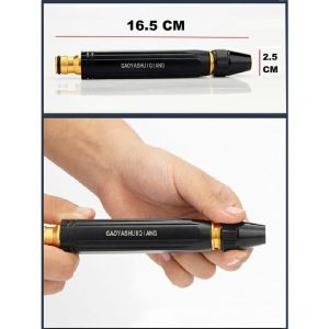 set semprotan hitam kuningan tekanan tinggi 3pcs konsektor selang kran