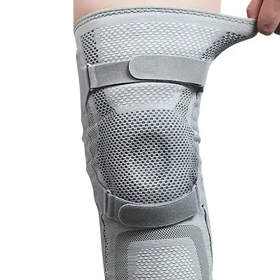 【COD】Adjustable Knee Support Brace with Patella Protection & Triple Straps Breathable Compression Knee Sleeve for Basketball Running Gym Workout