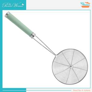 The Pioneer Woman Stainless Steel Skimmer Long 14.25-inch All Purpose Wire Strainer