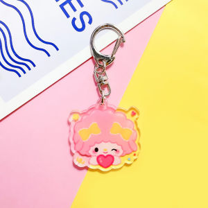 Cartoon Sanrio Hold Heart Peripheral Keychain Couple Bags Mobile Phone Decoration Pendant Student Small Gift